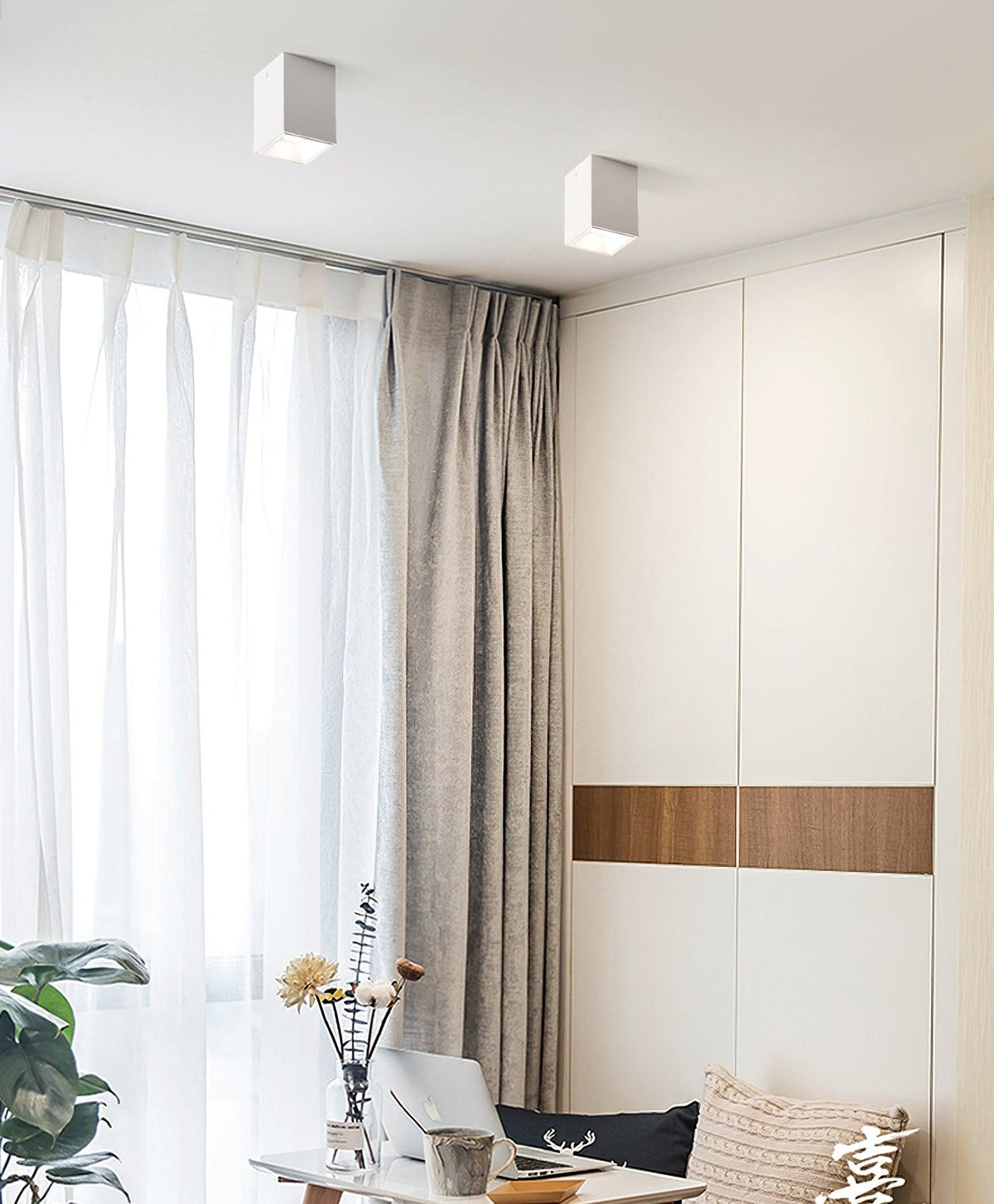 Orelaniella Deckenleuchte Cube Square Schwarz Spotlight