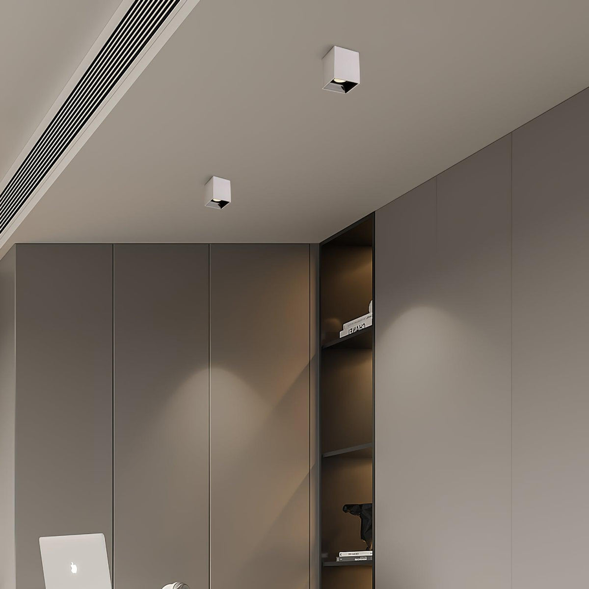 Orelaniella Deckenleuchte Cube Square Schwarz Spotlight