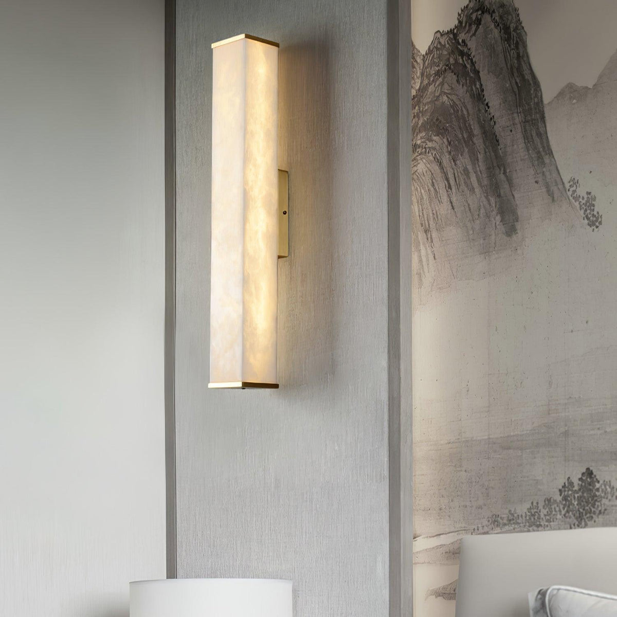 Vithaira Alabaster linear Wandleuchte