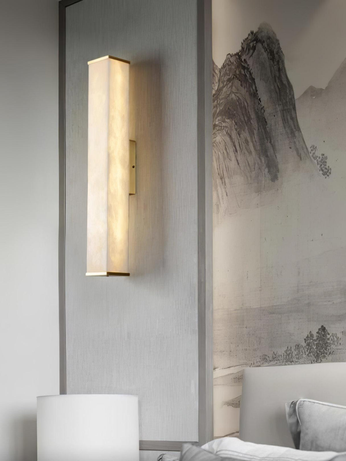 Vithaira Alabaster linear Wandleuchte