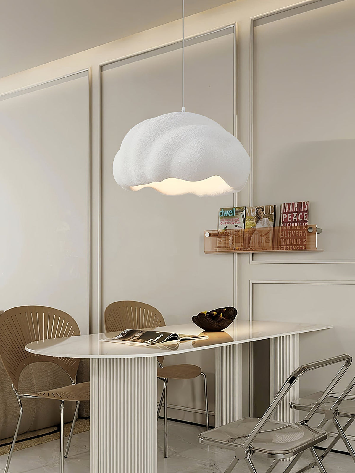 Itheira zeitgenössische minimalistische Pendelleuchte aus Kunststoff