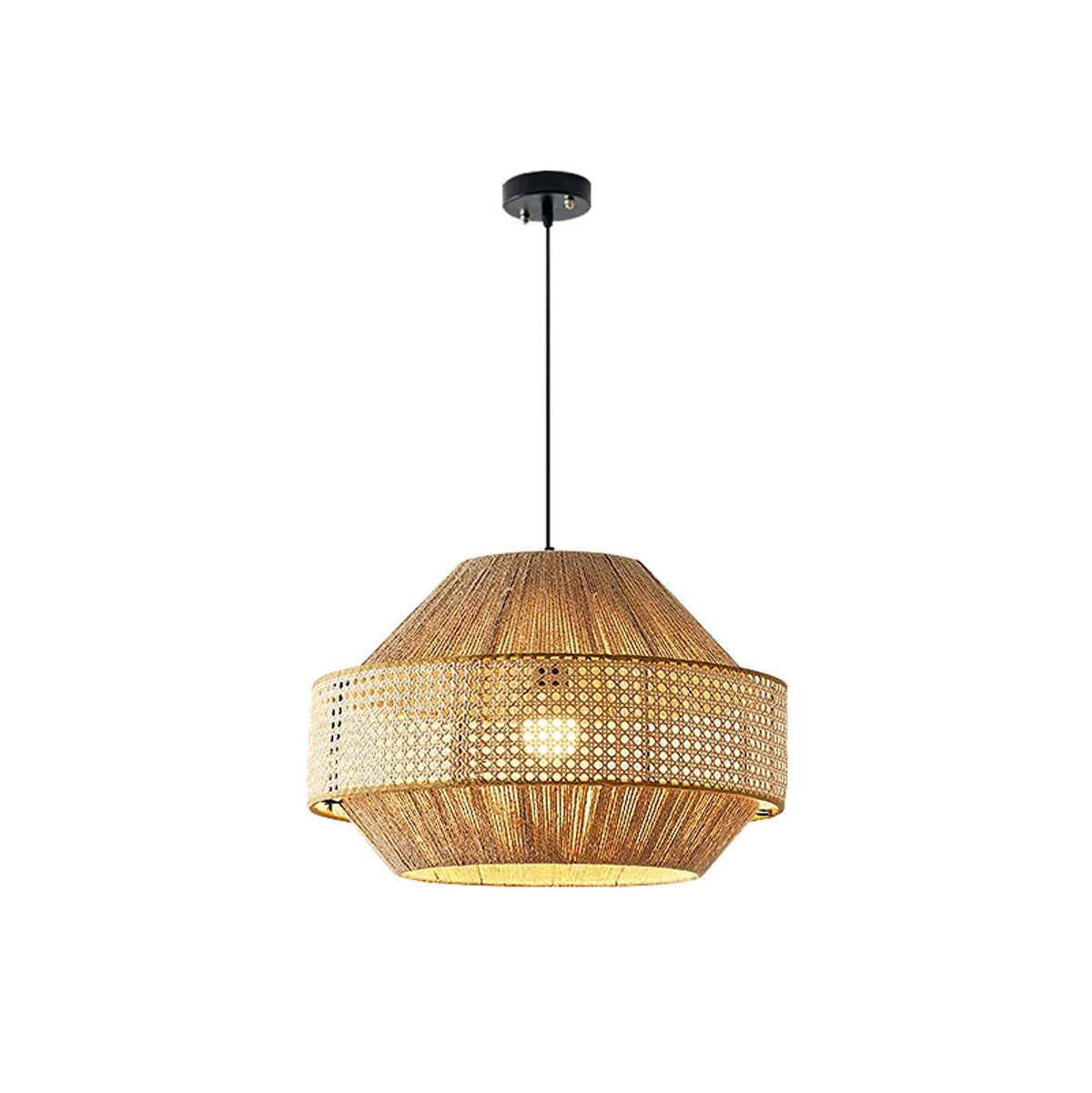 Avelmere Pendelleuchte aus geflochtenem Rattan