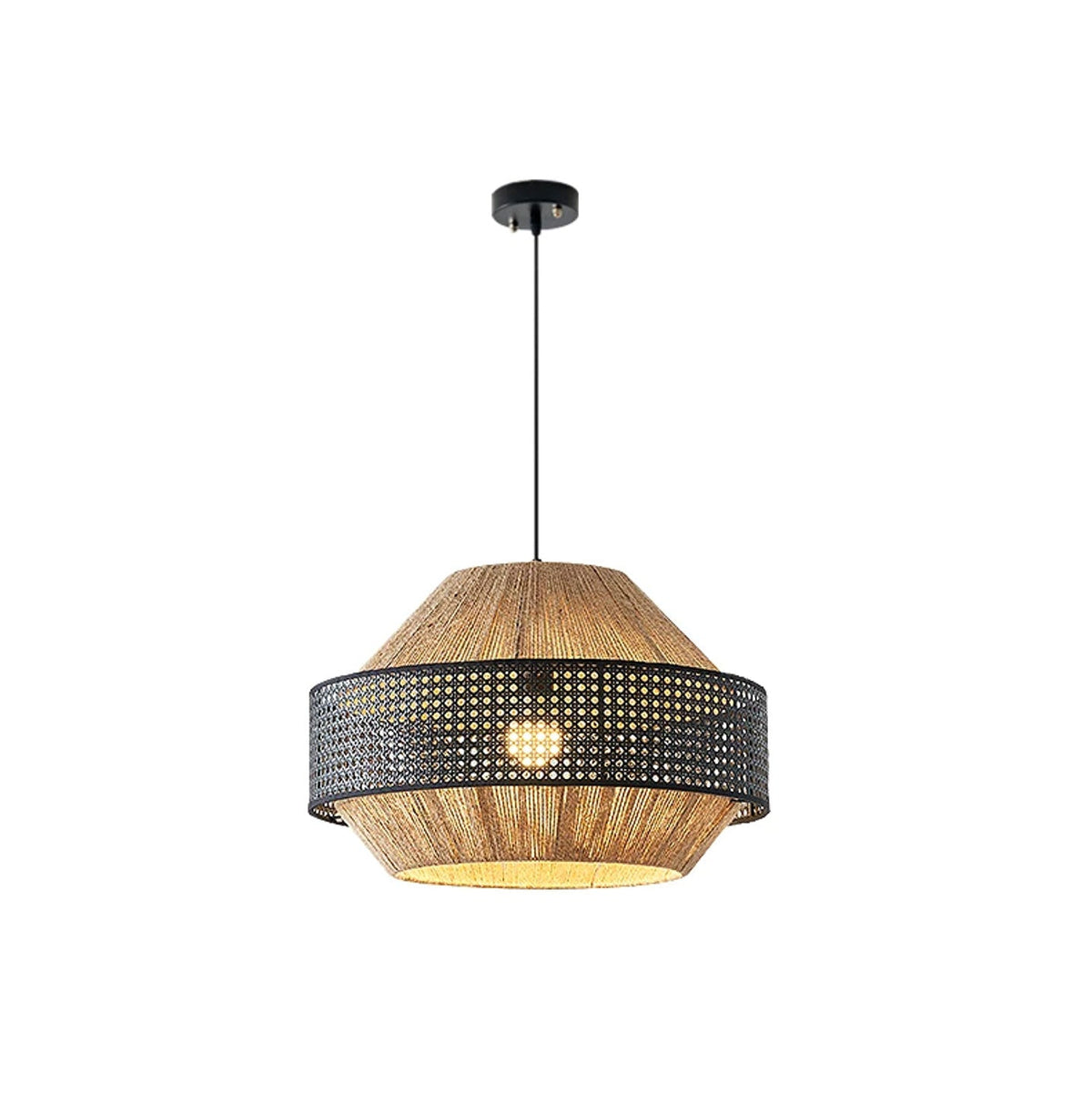 Avelmere Pendelleuchte aus geflochtenem Rattan