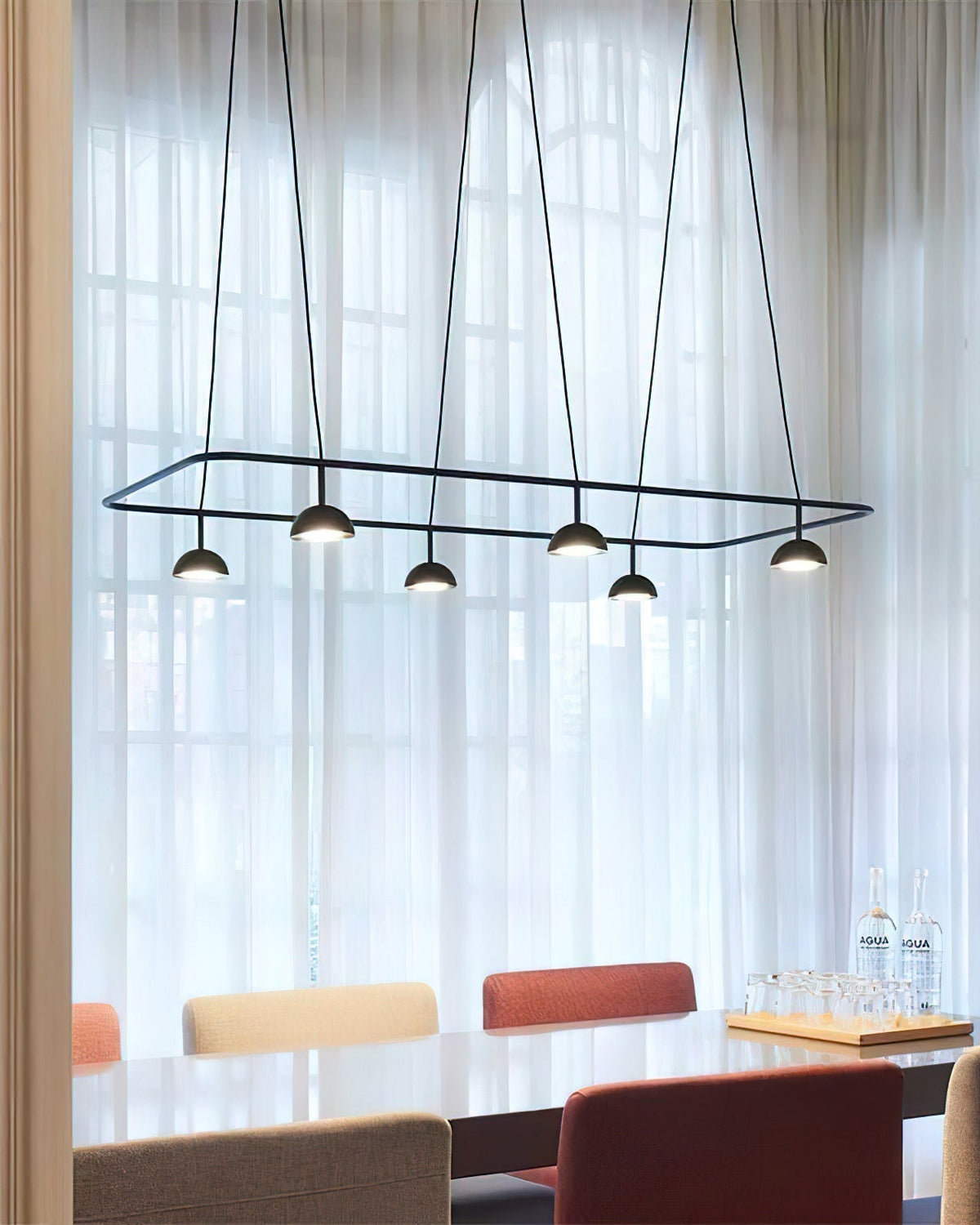 Noraora Kronleuchter LED schlicht