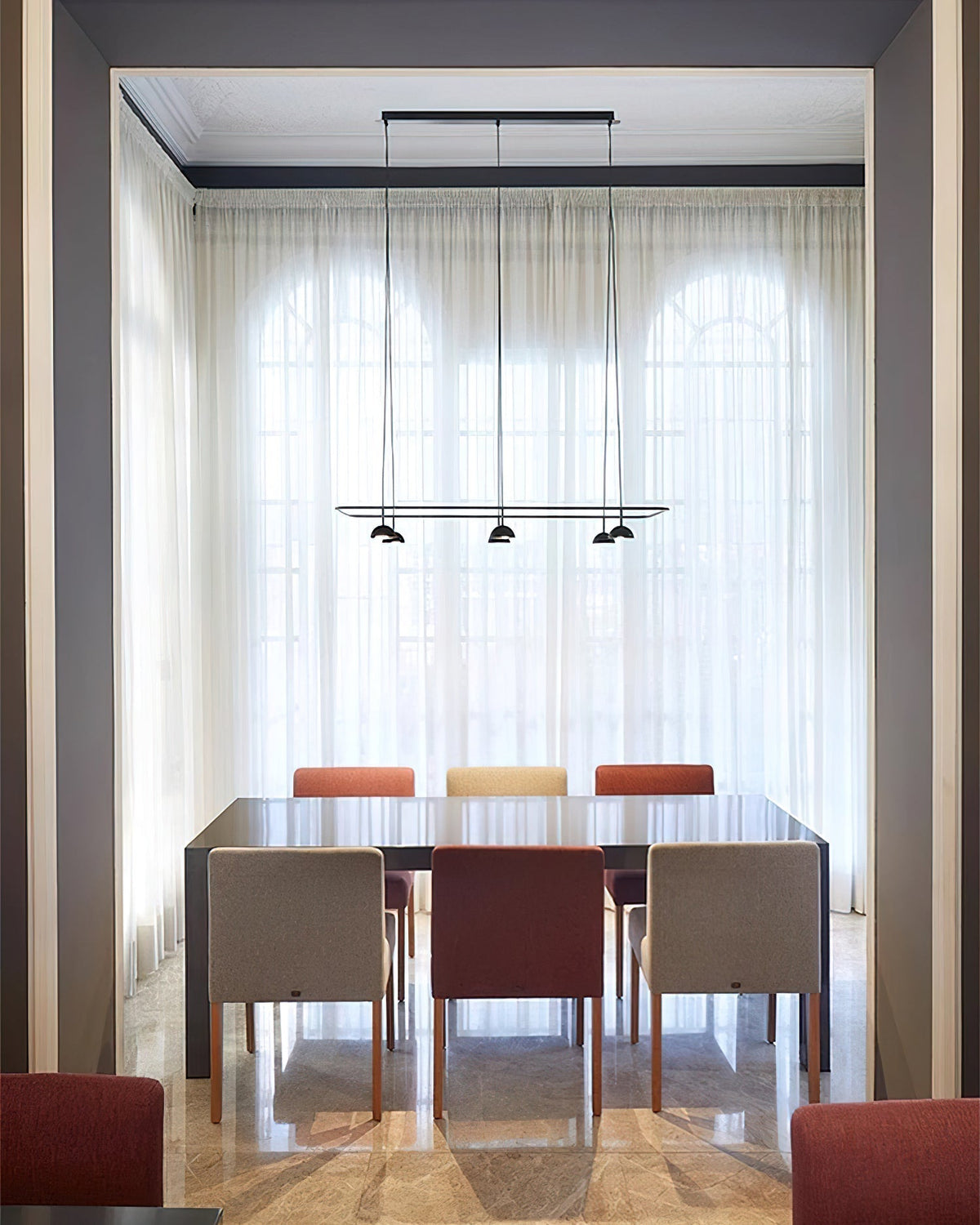 Noraora Kronleuchter LED schlicht