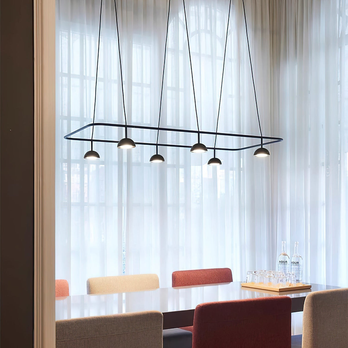 Noraora Kronleuchter LED schlicht