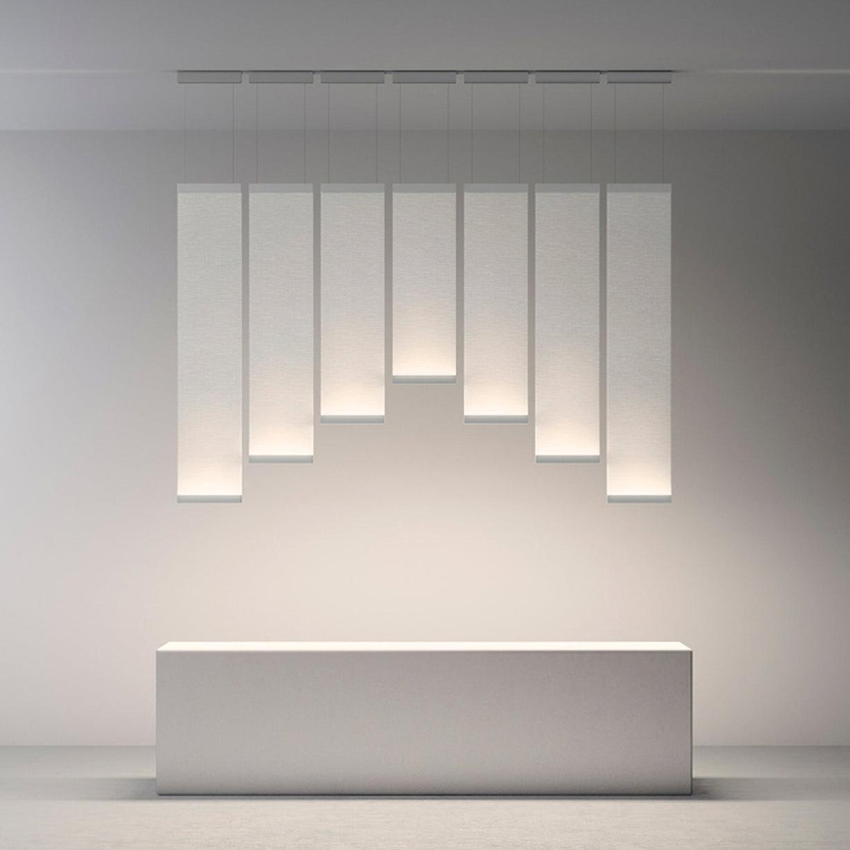Emlin Minimalistische Pendelleuchte mit Vorhang-Lampenschirm