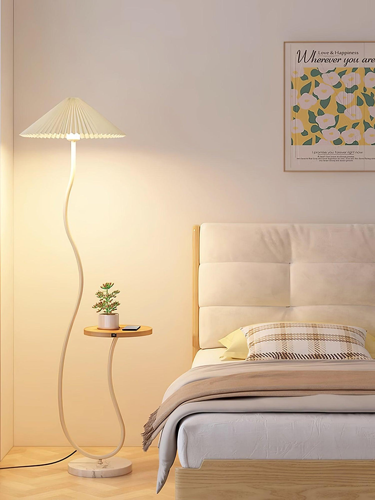 Ghel Minimalistische Stehleuchte aus Holz