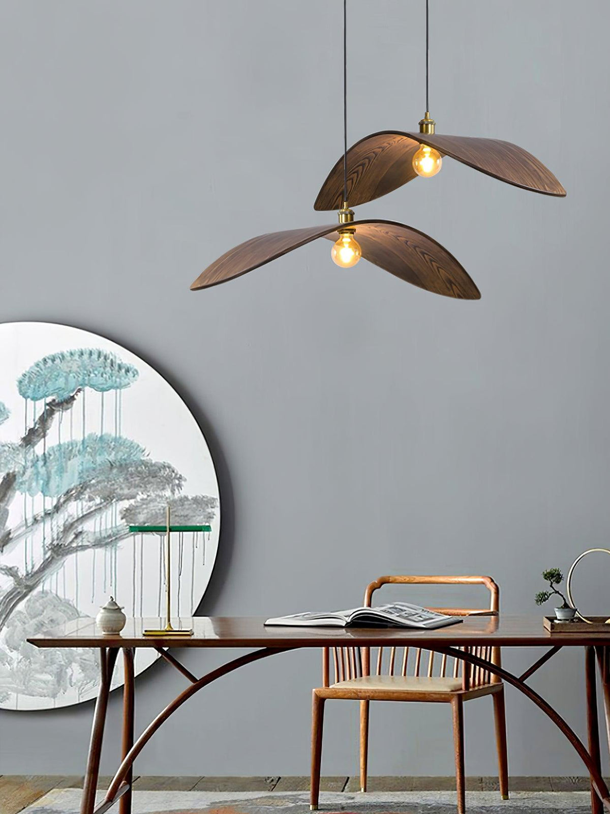 Palten skandinavisch Art Pendelleuchte aus Holz