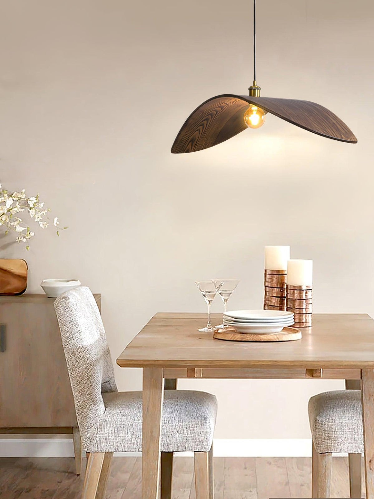 Palten skandinavisch Art Pendelleuchte aus Holz
