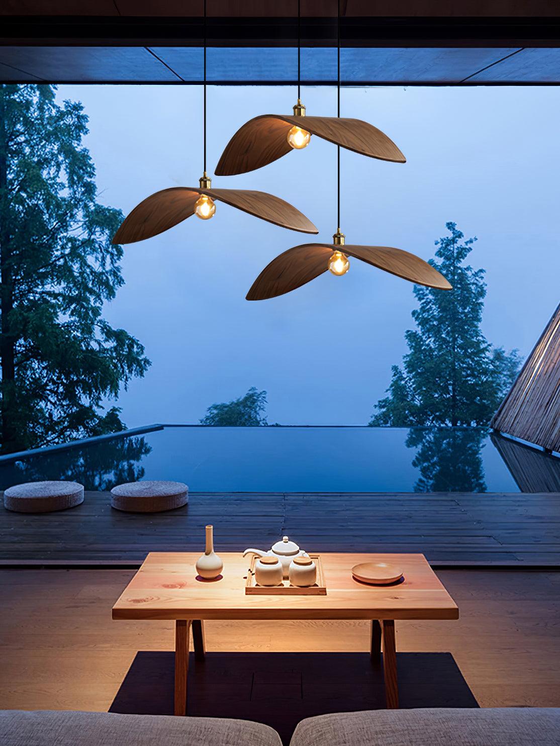 Palten skandinavisch Art Pendelleuchte aus Holz