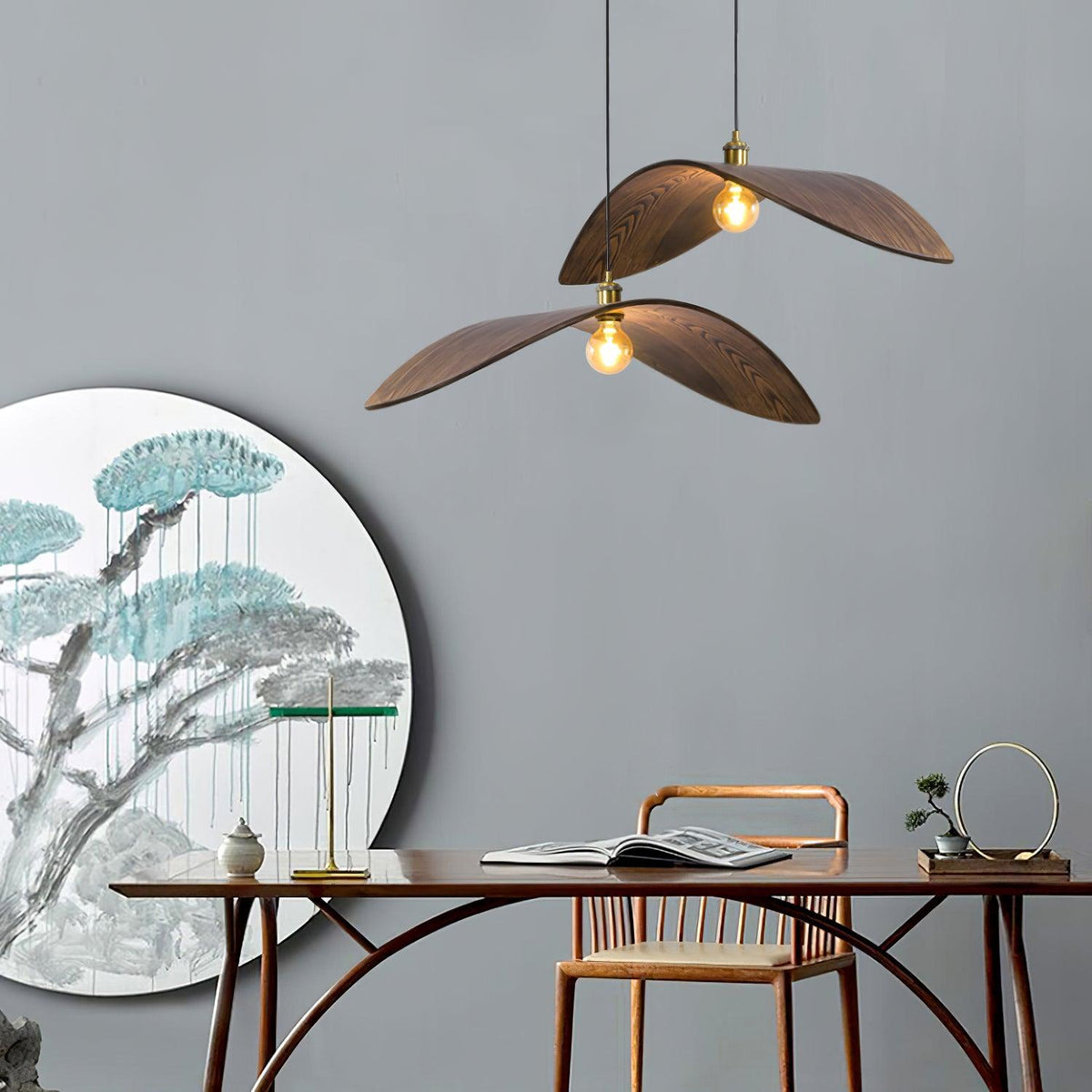 Palten skandinavisch Art Pendelleuchte aus Holz