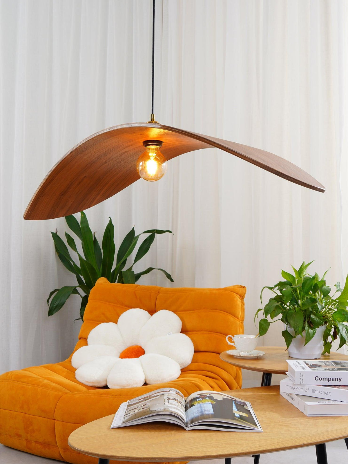 Palten skandinavisch Art Pendelleuchte aus Holz