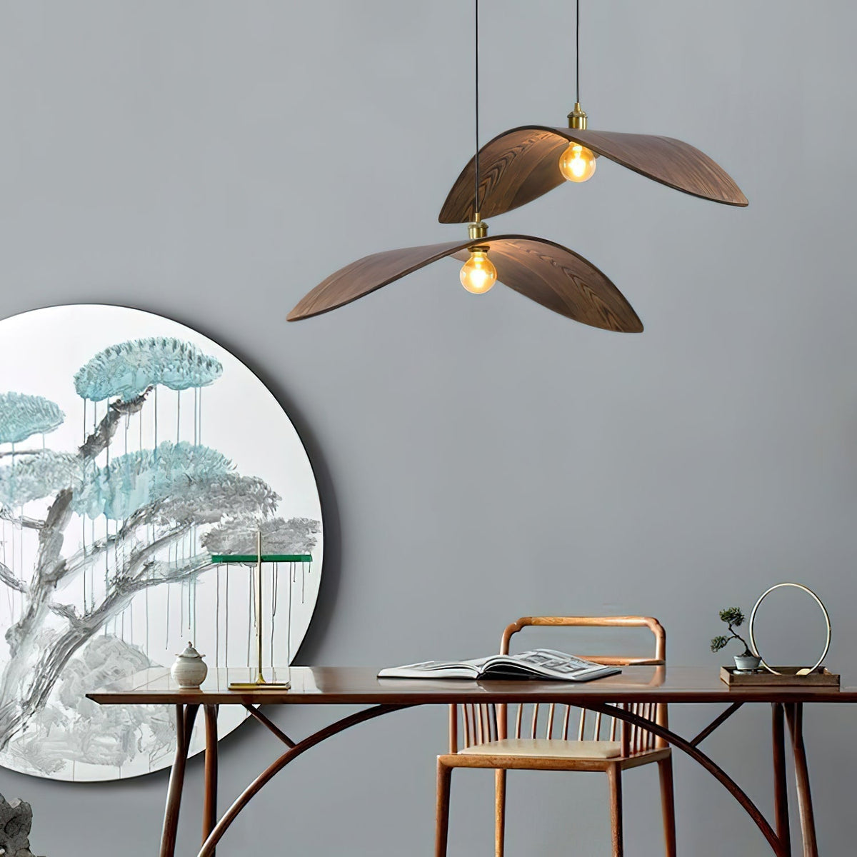 Palten skandinavisch Art Pendelleuchte aus Holz