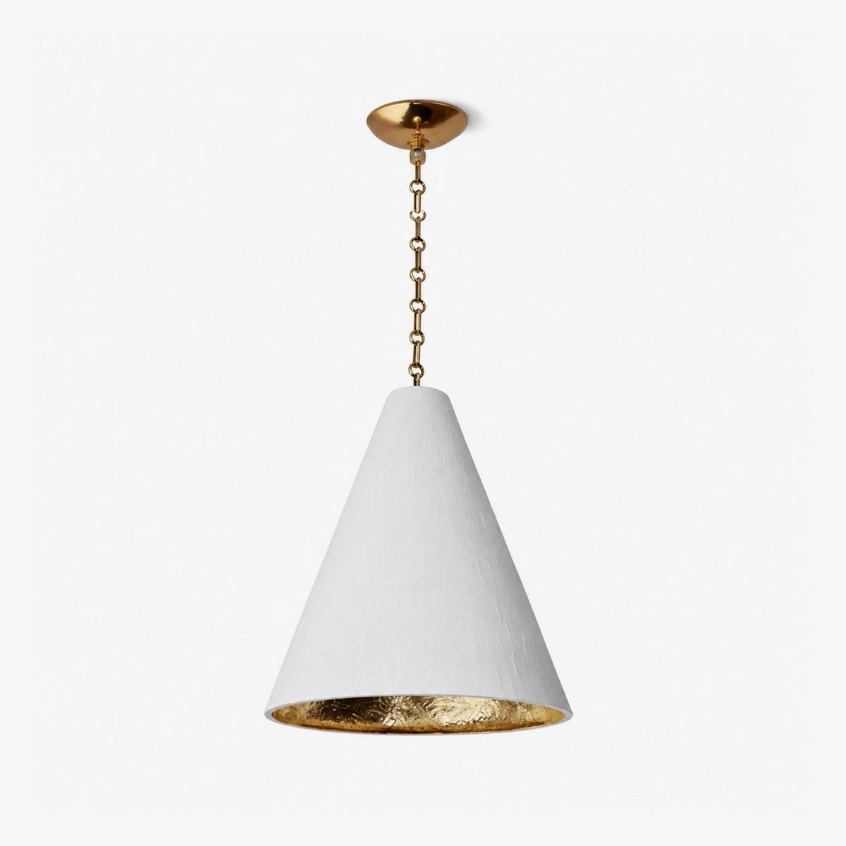 Terierina Plaster Cone Pendelleuchte aus Gips