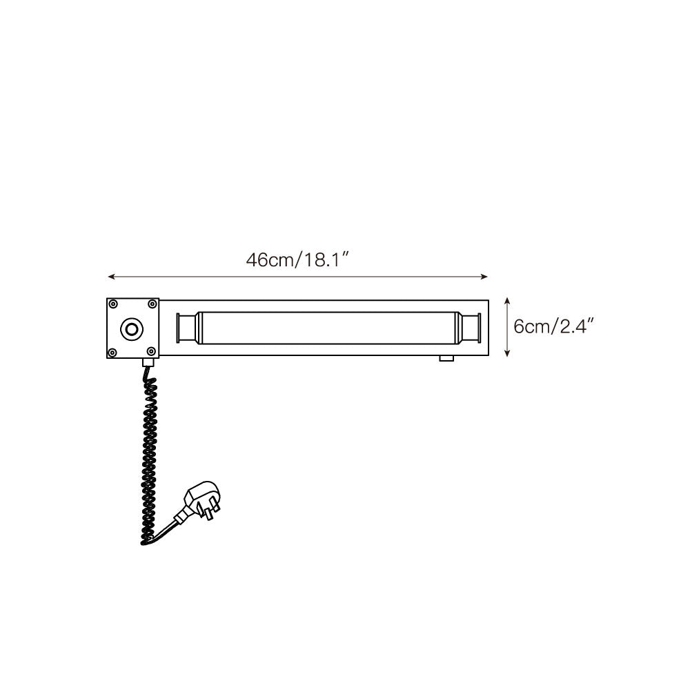 Cutshall Mit Stecker Wandleuchte