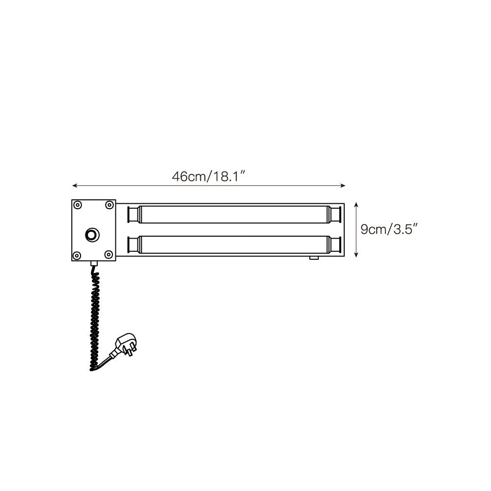 Cutshall Mit Stecker Wandleuchte