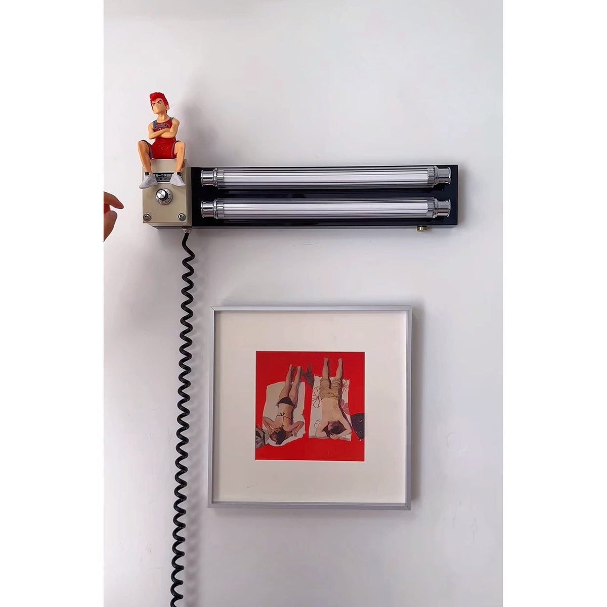 Cutshall Mit Stecker Wandleuchte