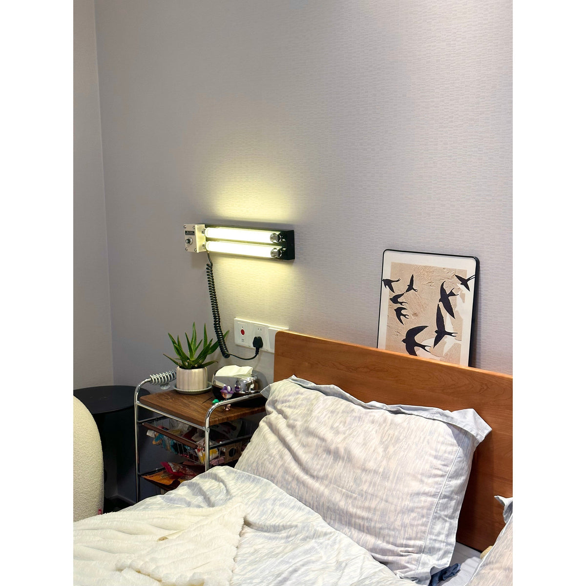 Cutshall Mit Stecker Wandleuchte