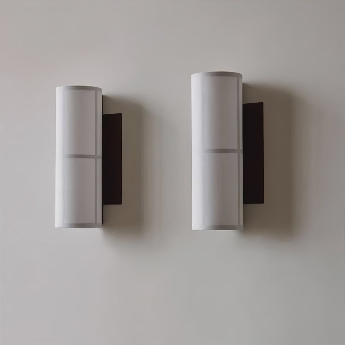 Seraniella Zylinder-Wandleuchte aus Stoff im nordischen Kunststil mit Stecker | Cielum
