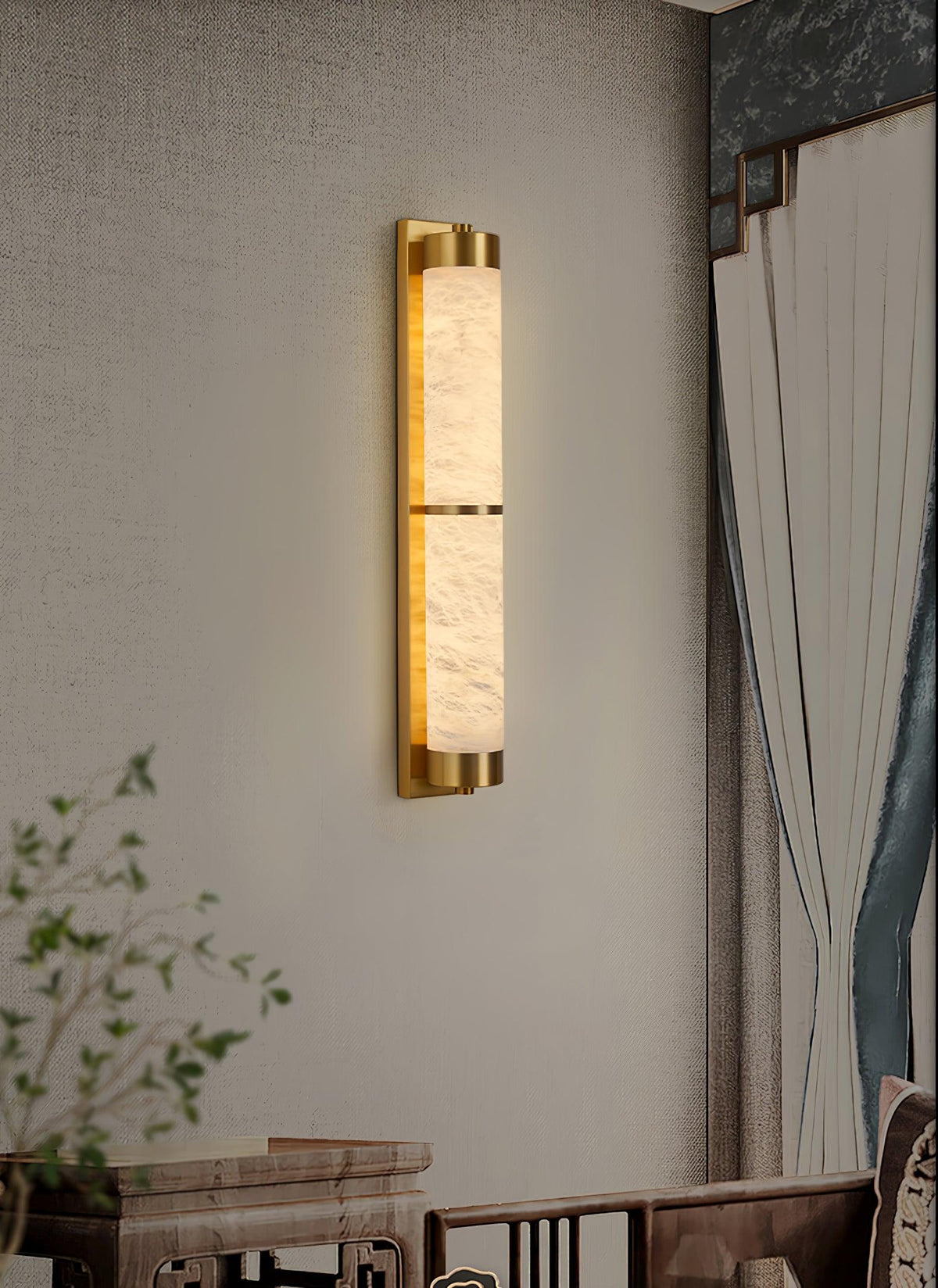Albelise Minimalistische Wandleuchte aus Alabaster