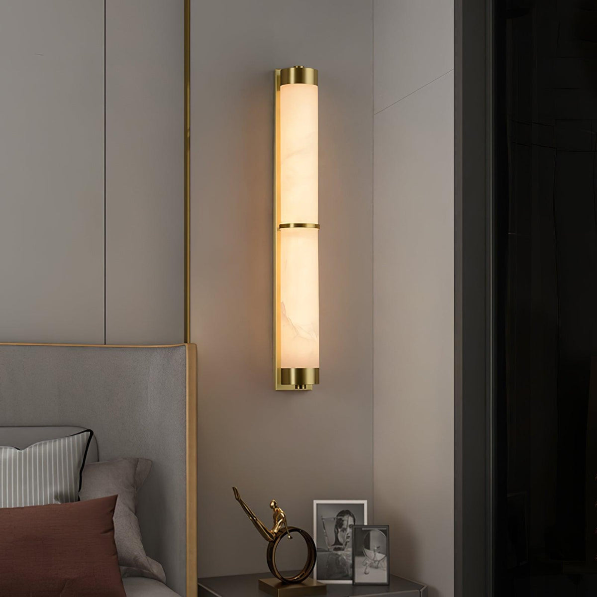 Albelise Minimalistische Wandleuchte aus Alabaster