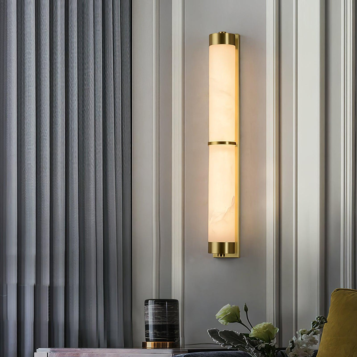 Albelise Minimalistische Wandleuchte aus Alabaster
