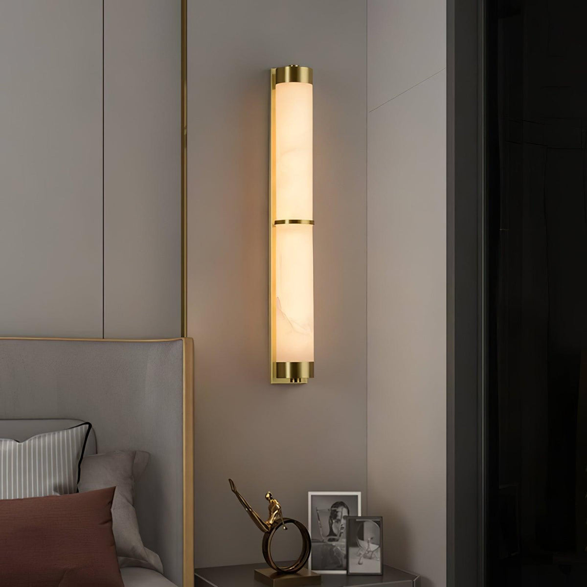 Albelise Minimalistische Wandleuchte aus Alabaster