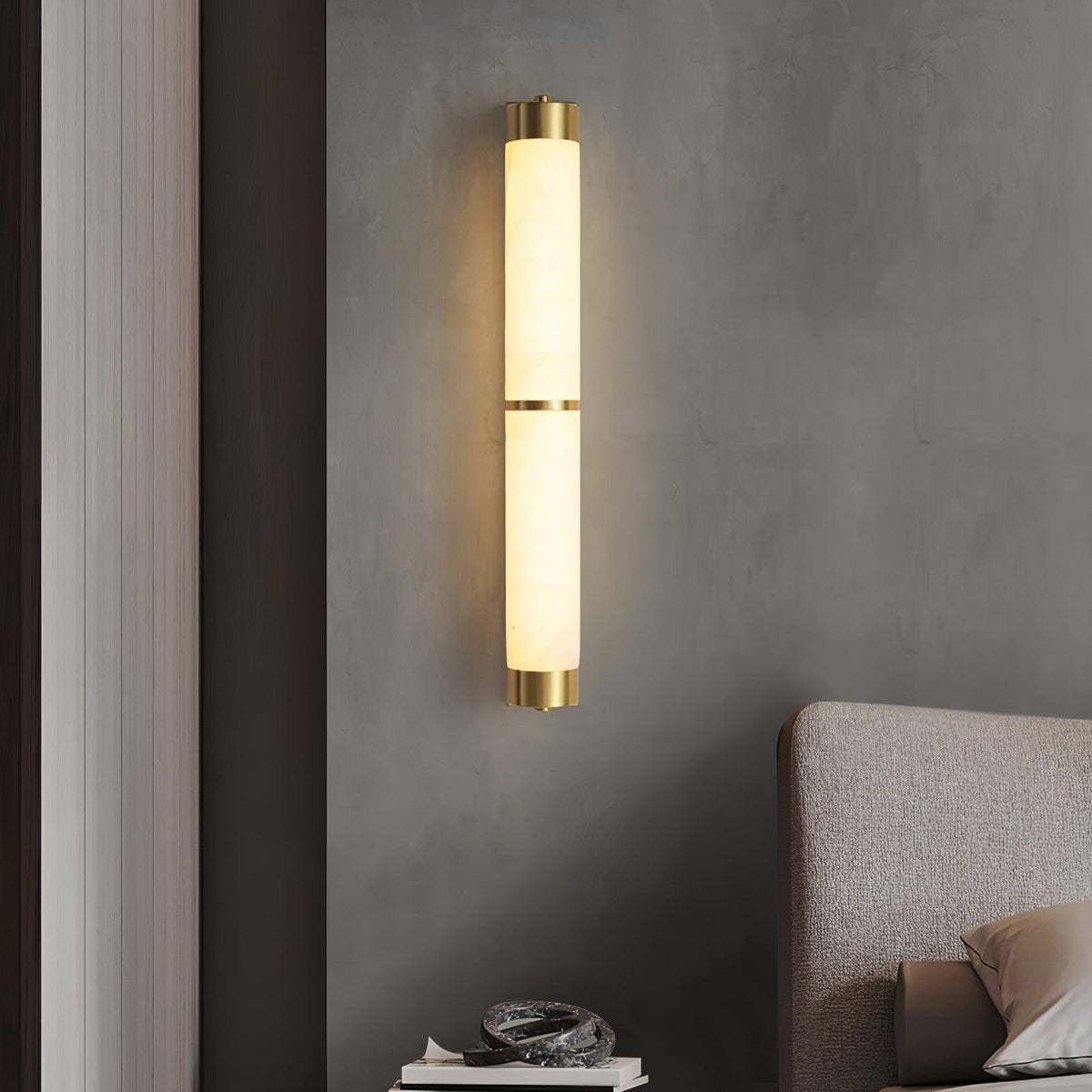 Albelise Minimalistische Wandleuchte aus Alabaster