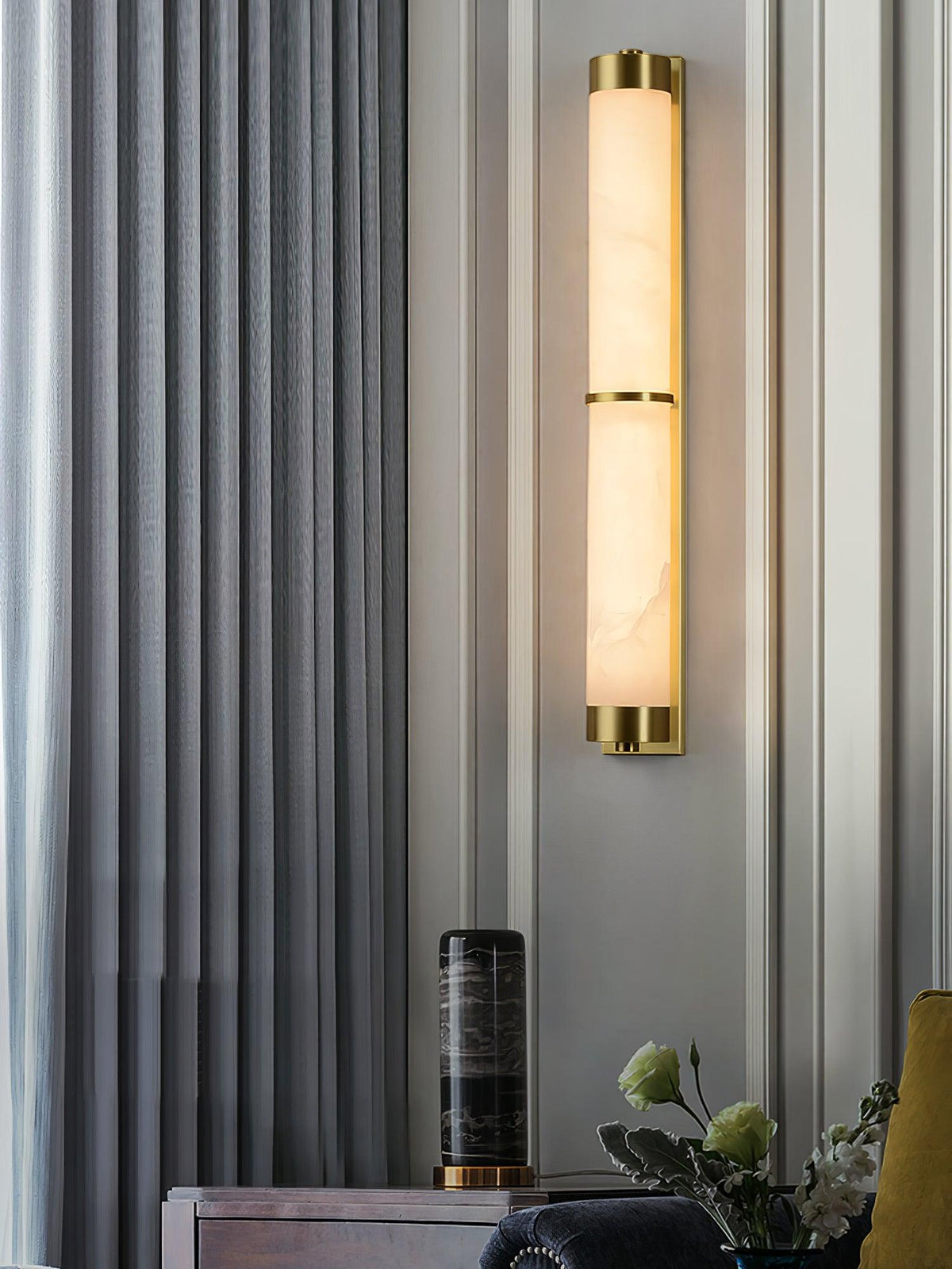 Albelise Minimalistische Wandleuchte aus Alabaster