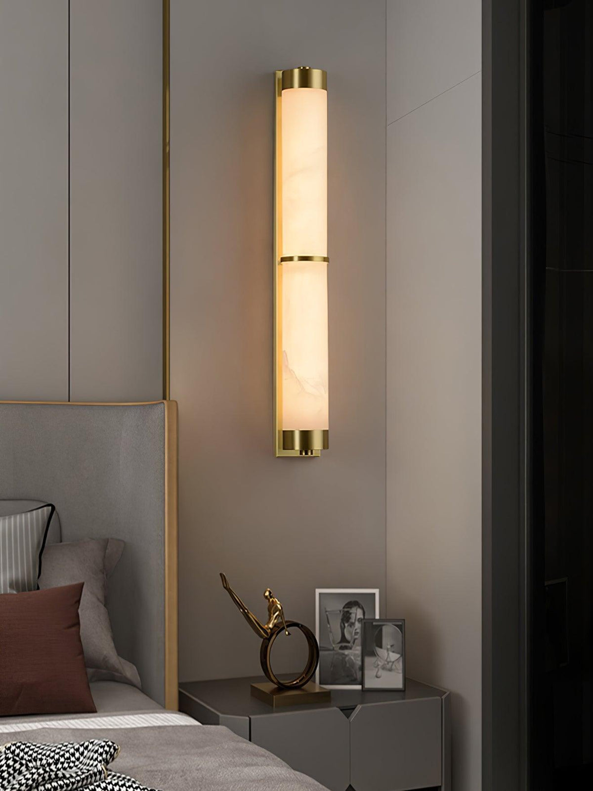 Albelise Minimalistische Wandleuchte aus Alabaster