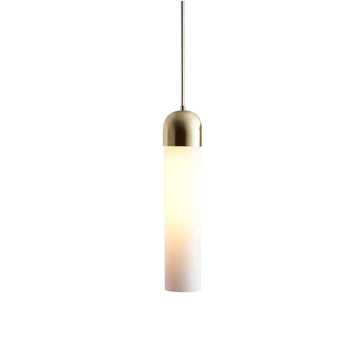 Eurcara zeitgenössische minimalistische Pendelleuchte aus Glas mit zylindrischer Form