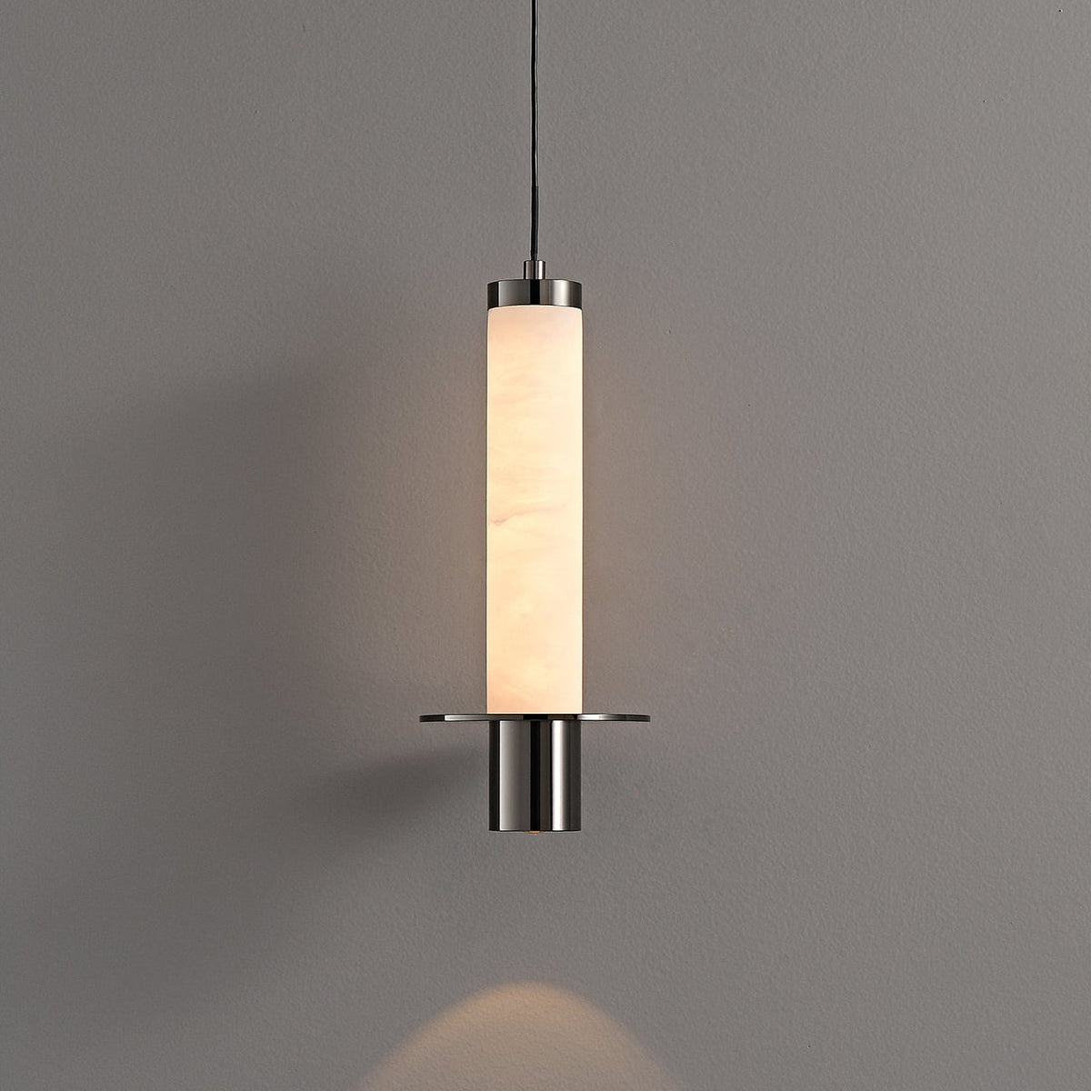 Eirenelia Slim Alabaster Zylindrische Pendelleuchte