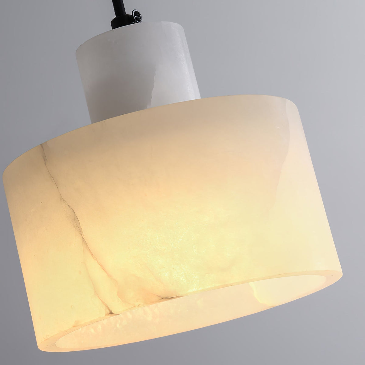 Alabaster Pendelleuchte Dual Zylindrisch