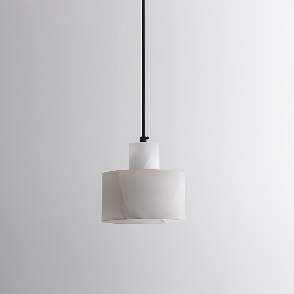 Alabaster Pendelleuchte Dual Zylindrisch