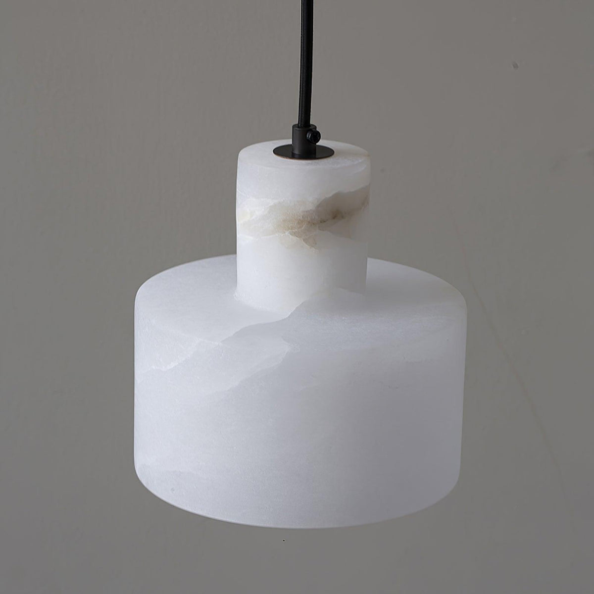 Alabaster Pendelleuchte Dual Zylindrisch