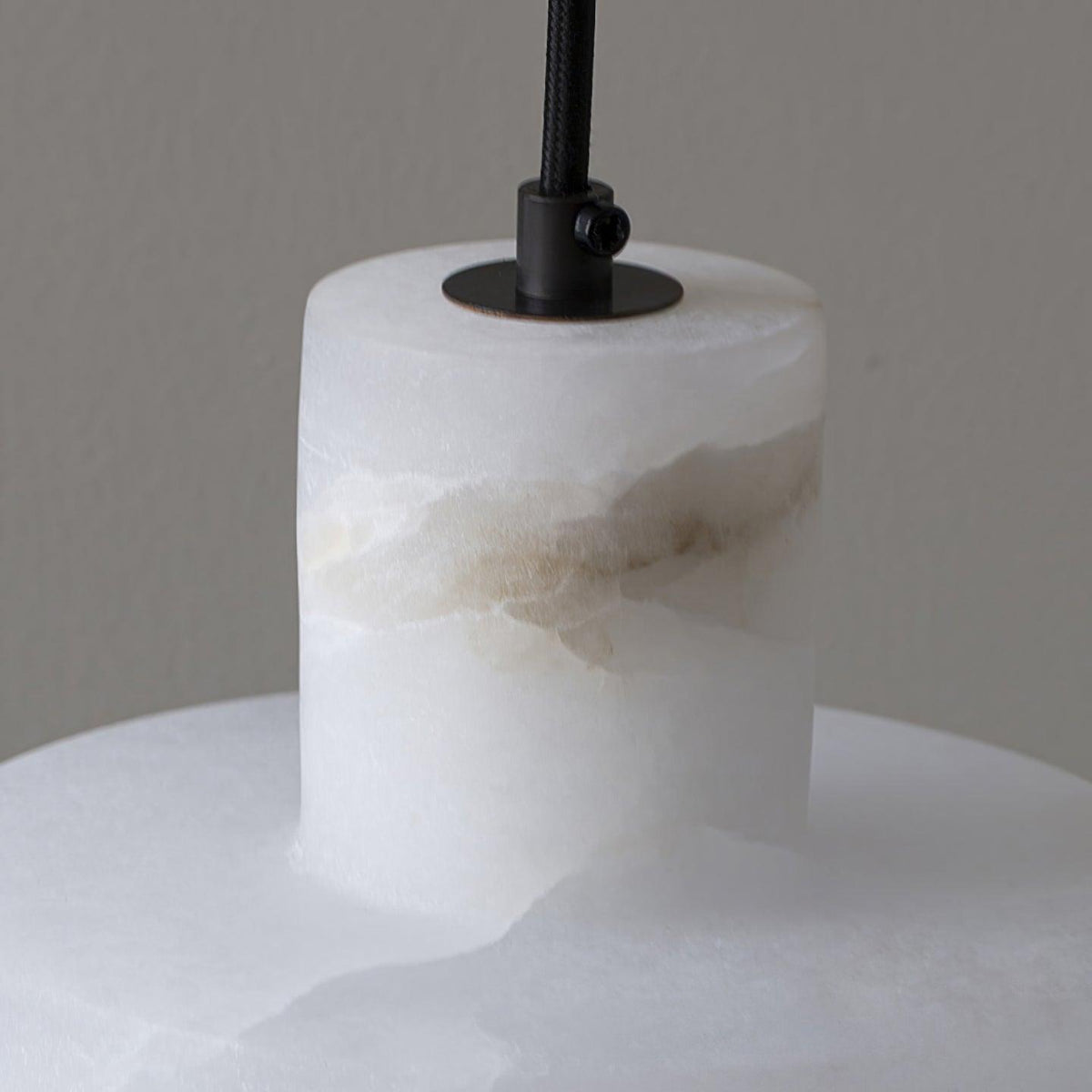 Alabaster Pendelleuchte Dual Zylindrisch