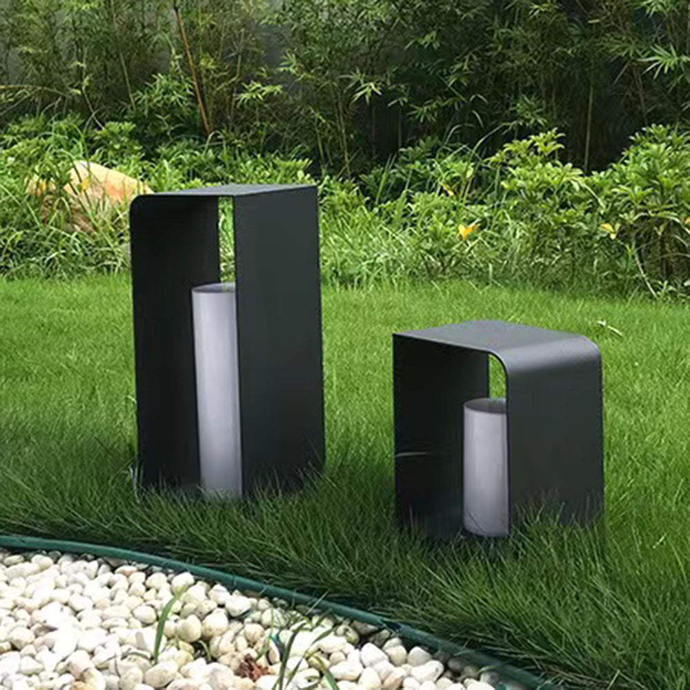 Ray Außenstehleuchte Minimalistisch Quadrat LED  Metall Garten Flur