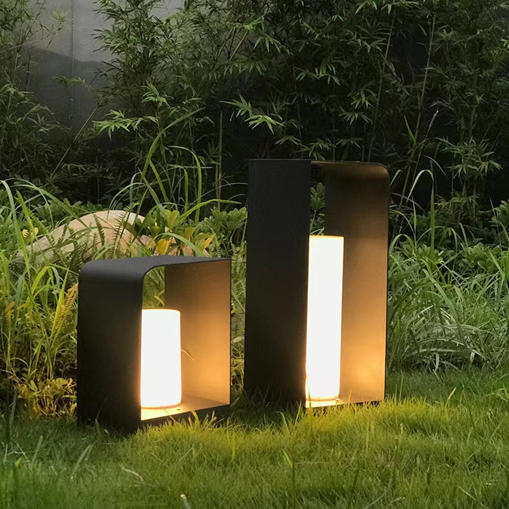 Ray Außenstehleuchte Minimalistisch Quadrat LED  Metall Garten Flur