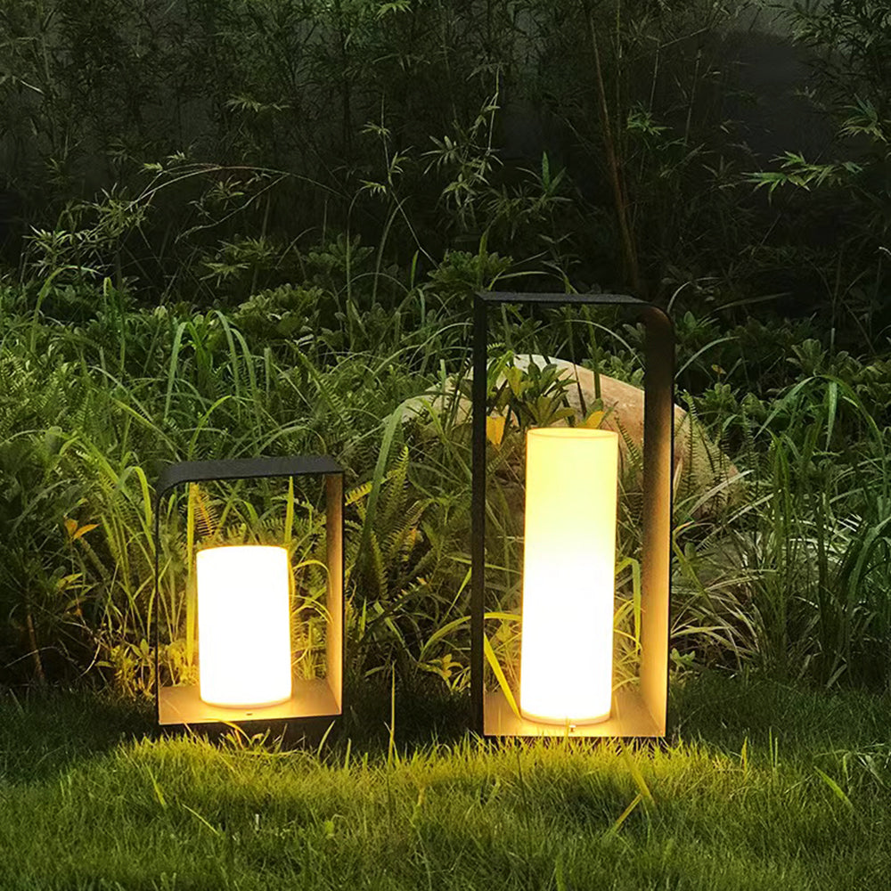 Ray Außenstehleuchte Minimalistisch Quadrat LED  Metall Garten Flur