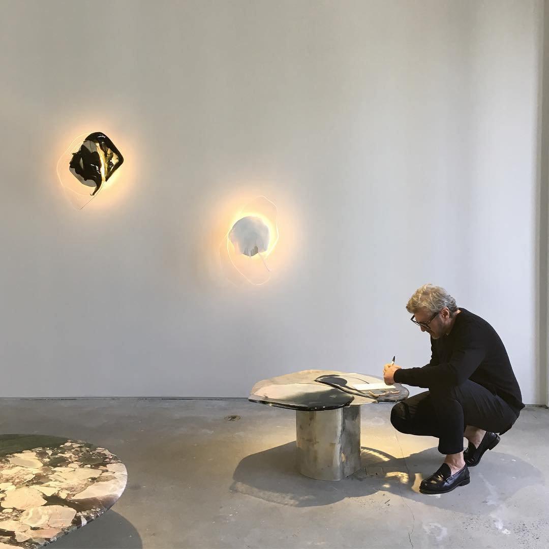 Gana Premium skandinavische Kunstglas-Wandleuchte