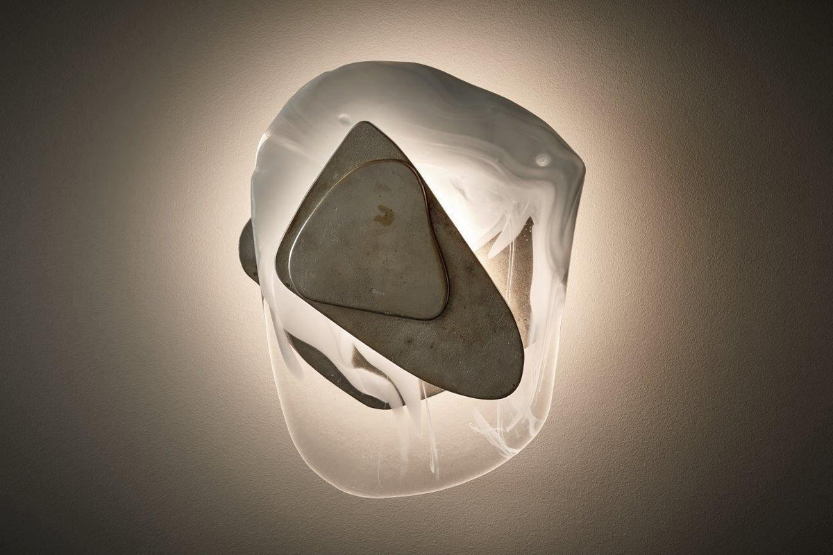 Gana Premium skandinavische Kunstglas-Wandleuchte
