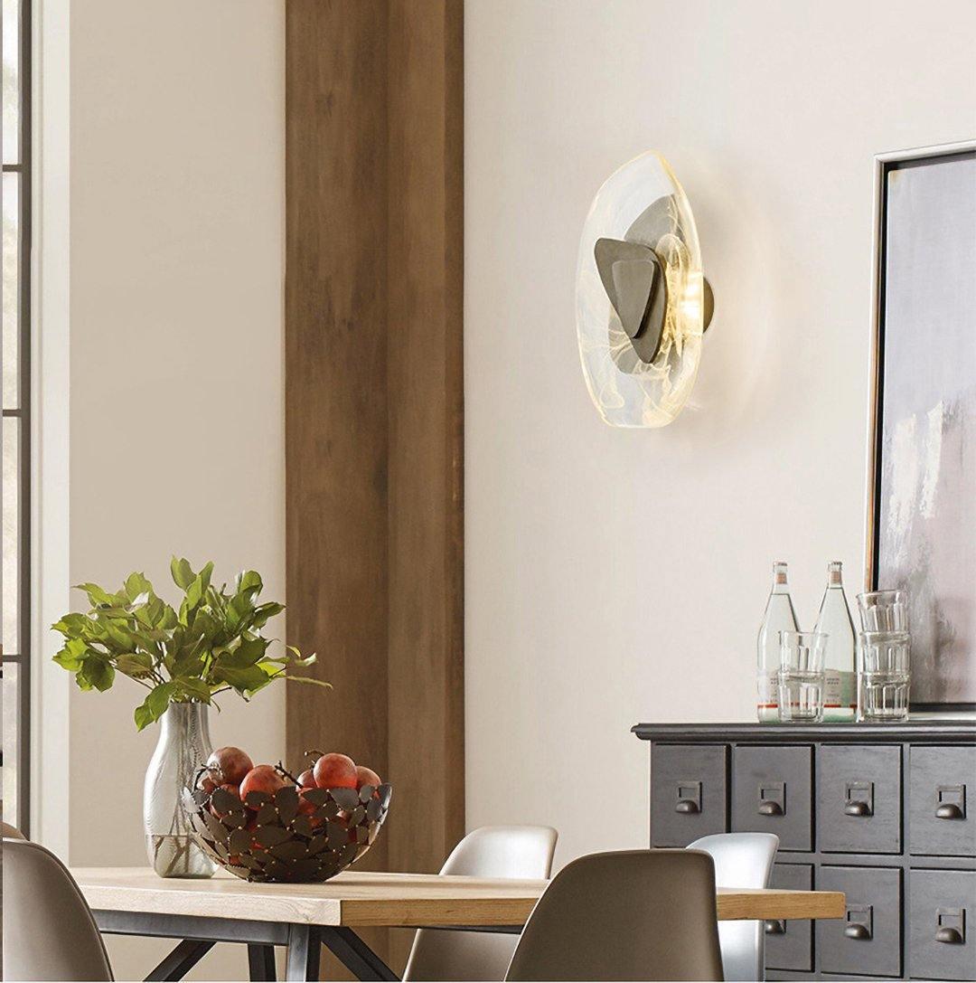 Gana Premium skandinavische Kunstglas-Wandleuchte