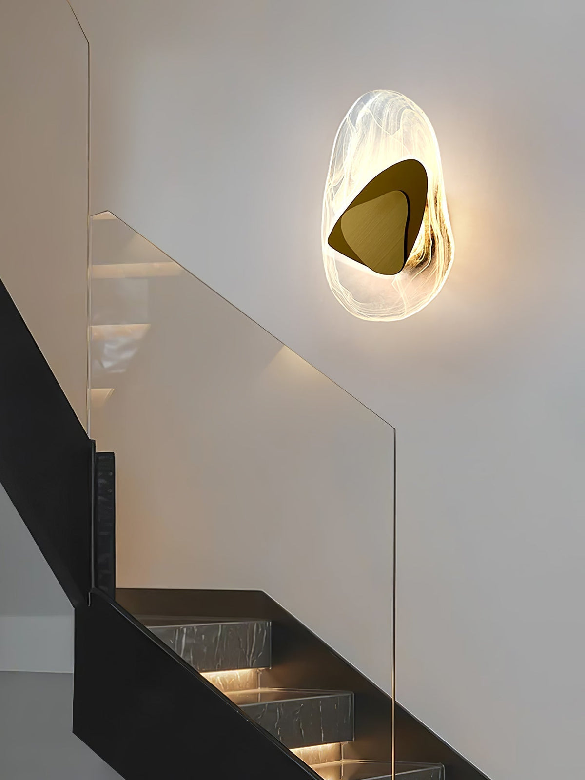 Gana Premium skandinavische Kunstglas-Wandleuchte