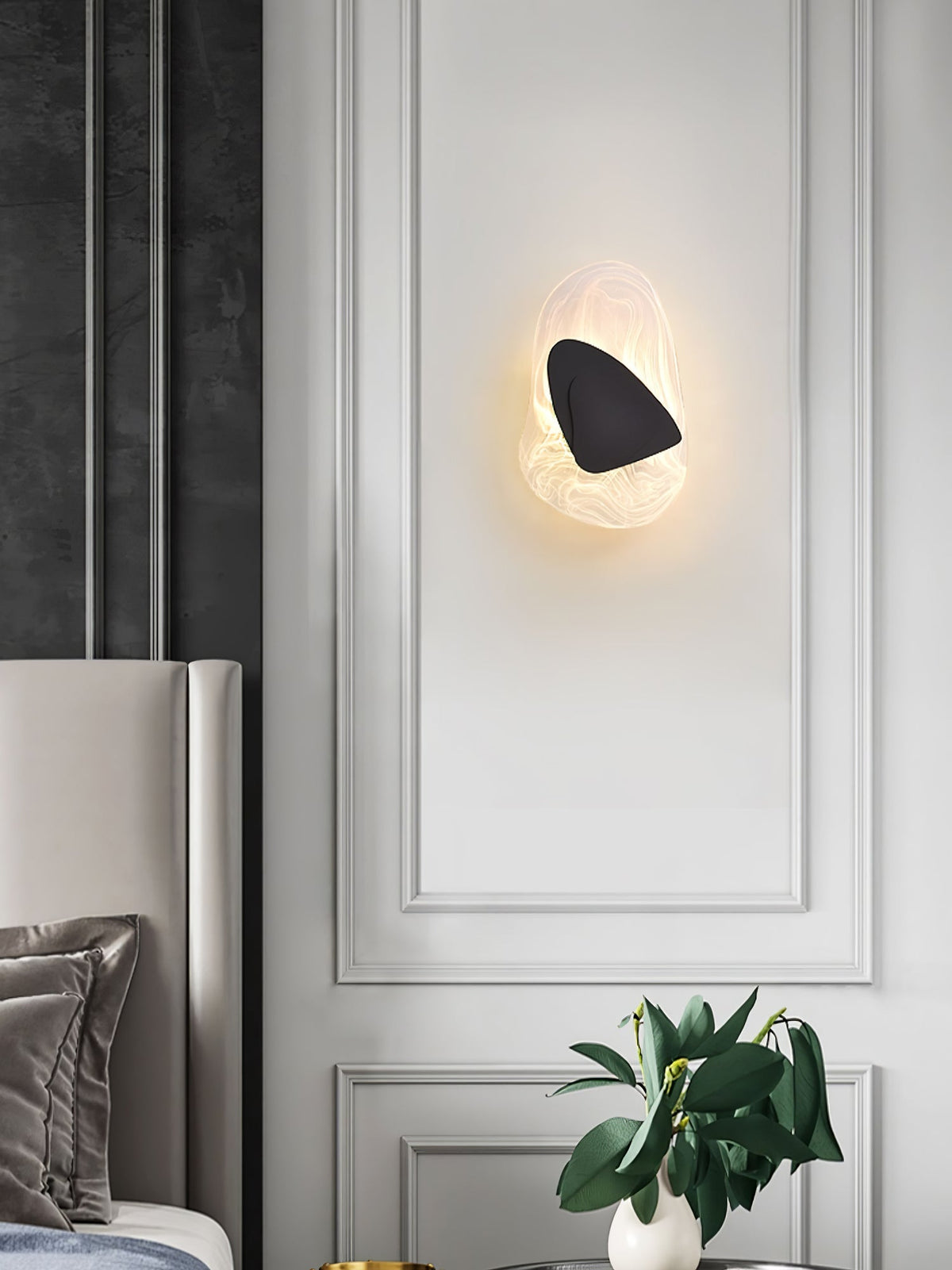 Gana Premium skandinavische Kunstglas-Wandleuchte