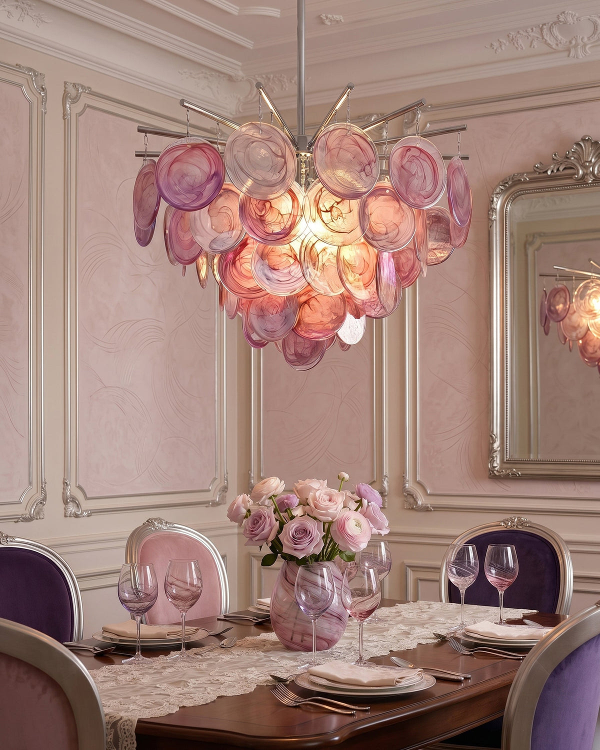 Velalissa Kronleuchter aus Glas