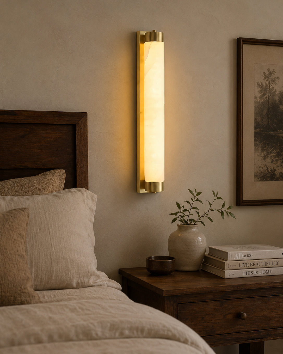 Alvion Alabaster Wandleuchte
