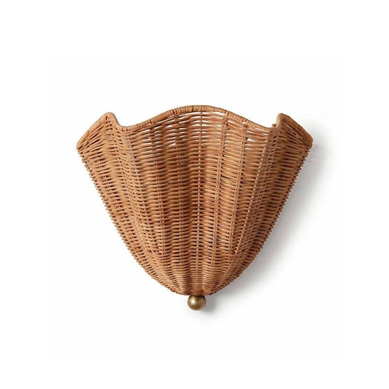 Lunero Rattan-Wandleuchte