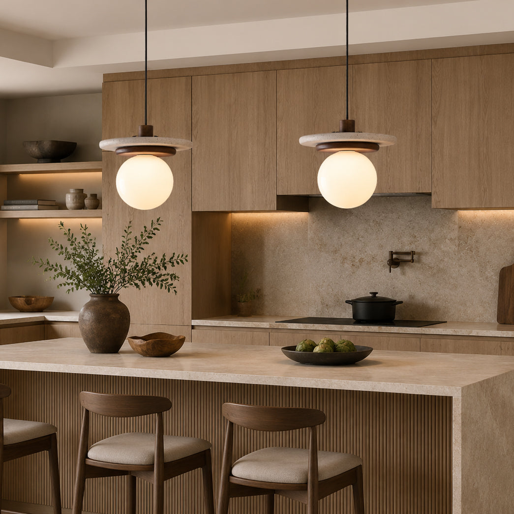 Farren Travertine Pendelleuchte