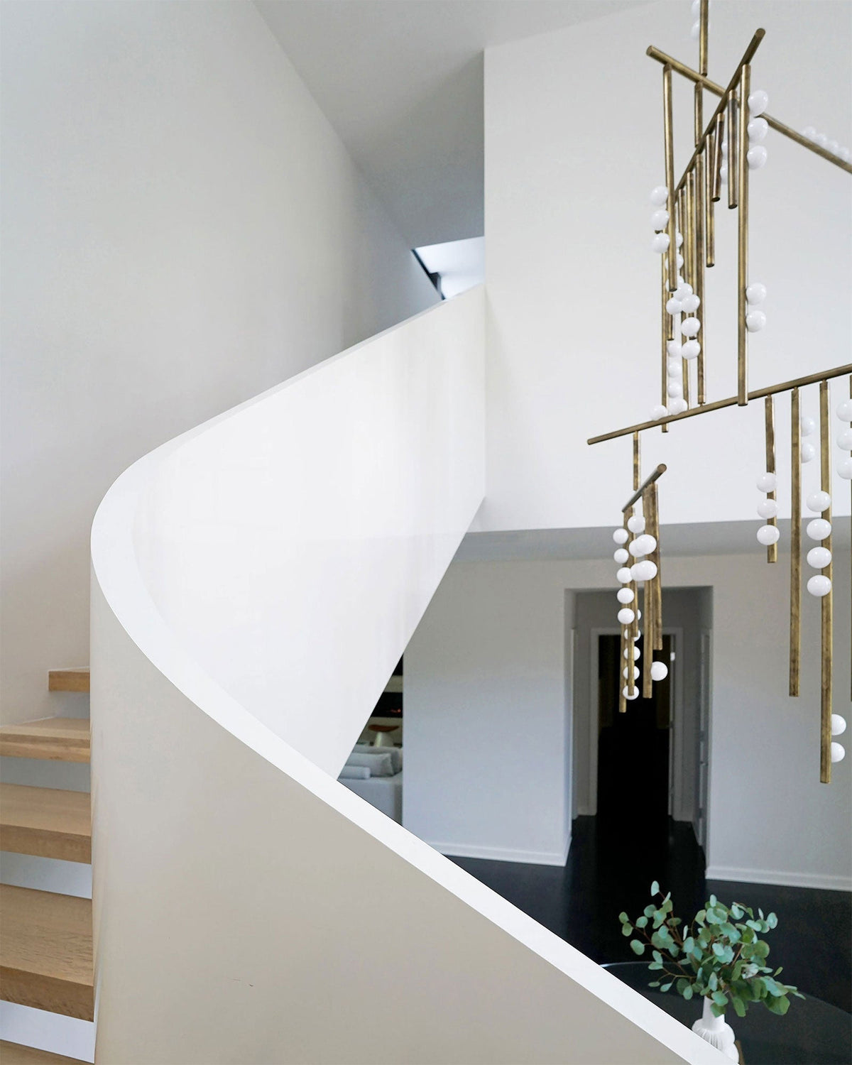 Bara Geometrische Messing-Lineare Pendelleuchte Kronleuchter